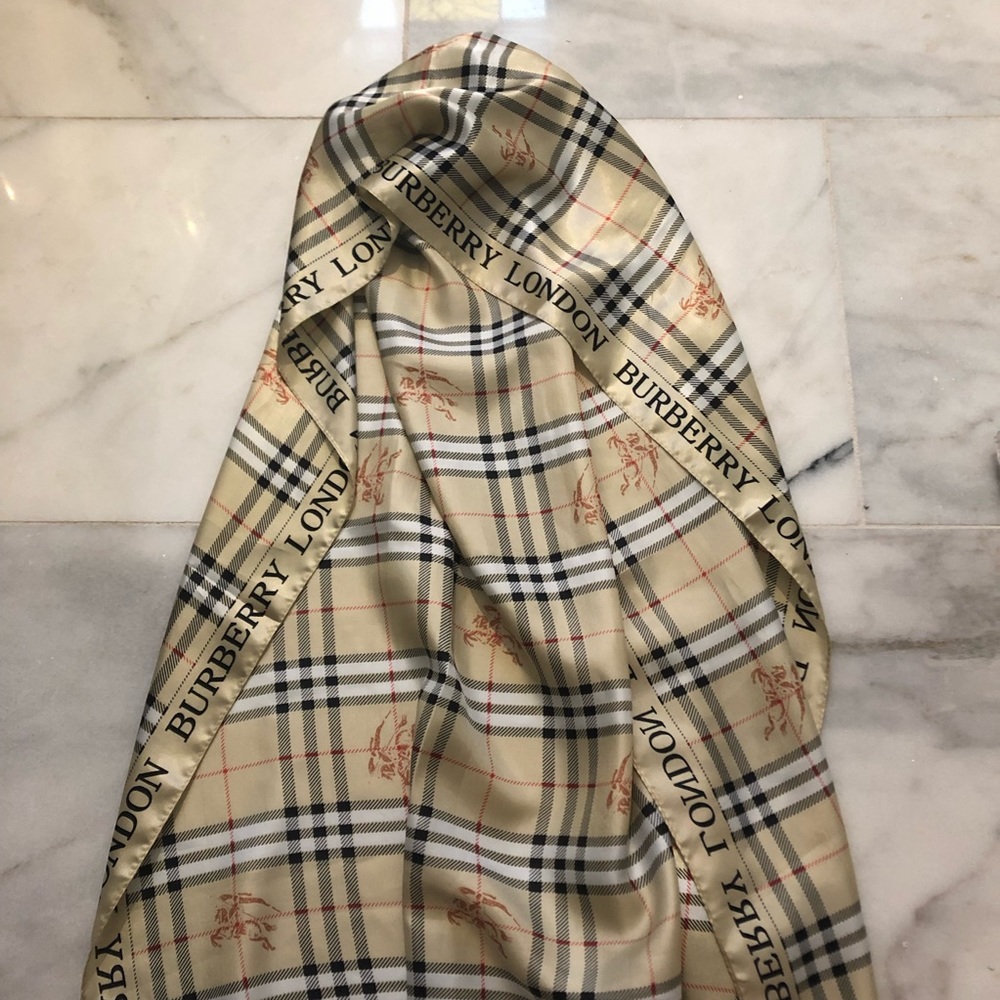 Burberry silk scarf